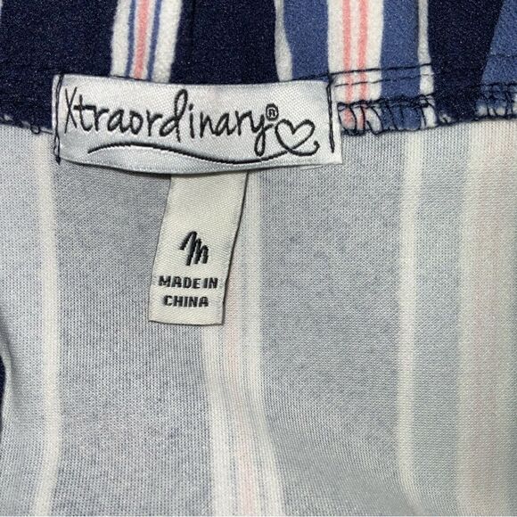 Xtraordinary Blue Dress size M Pinstripe - Picture 7 of 8